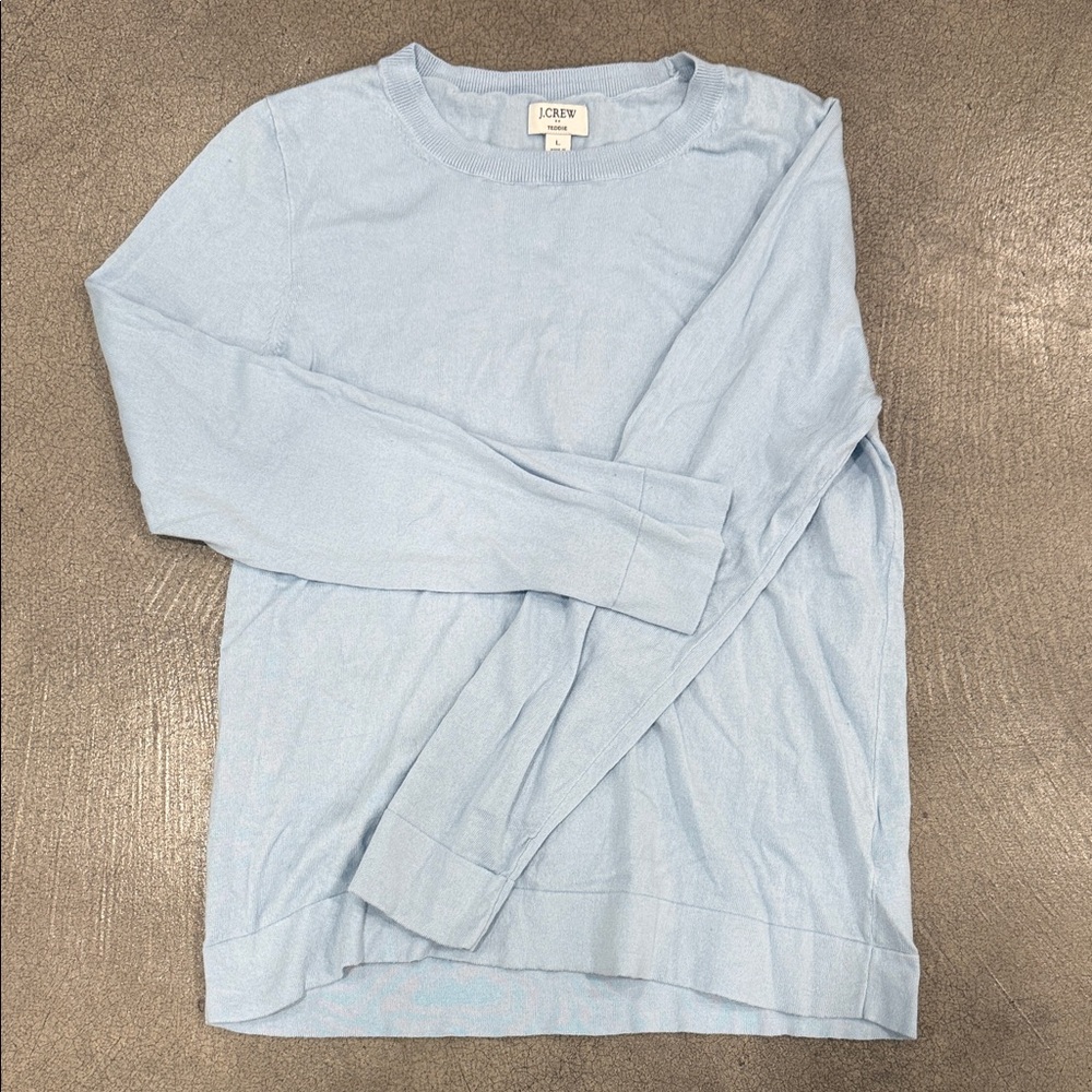 J. Crew Sky Blue Long Sleeve Top